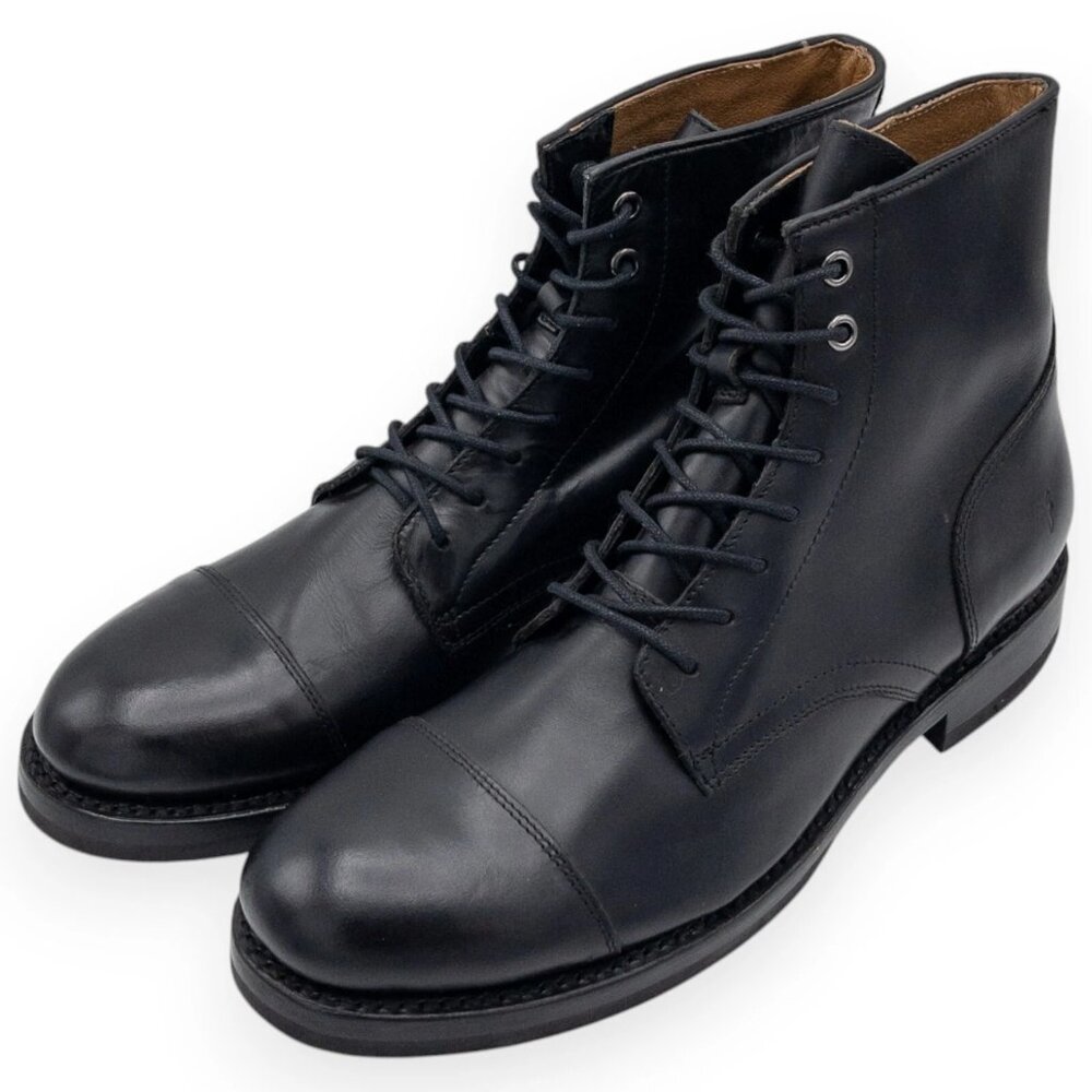 Frye Dylan Cap Toe Lace Up Leather Boots Men's 8